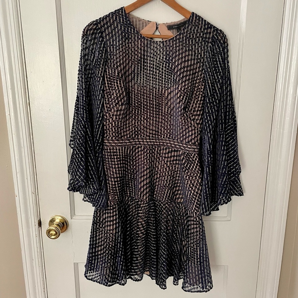 BCBG MAXAZRIA Dress with Velvet Details